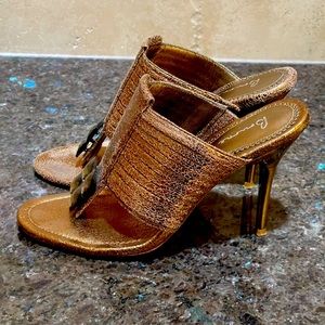 Bourne jeweled sandal heels